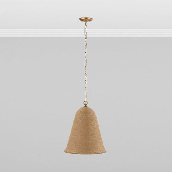 Lampa wiszaca o zaokraglonej formie z naturalnym charakterem w odcieniu bieli